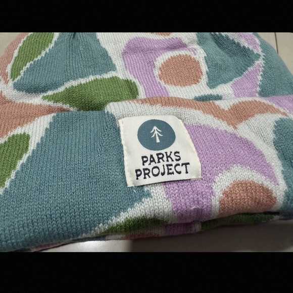 Free People x Parks Project Zion Narrows Intarsia Beanie - Picture 3 of 11